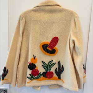 Vintage 1940s Mexican Embroidered Souvenir Jacket